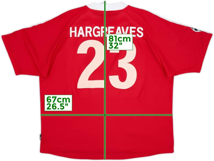 2001-02 Bayern Munich CL Shirt Hargreaves #23 - 8/10 - (XXL)