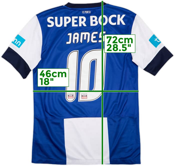 2012-13 Porto Home Shirt James #10 - 8/10 - (S)