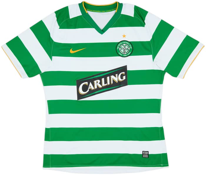 2008-10 Celtic European Player Issue Home Shirt - 7/10 - (L)