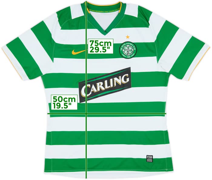 2008-10 Celtic European Player Issue Home Shirt - 7/10 - (L)