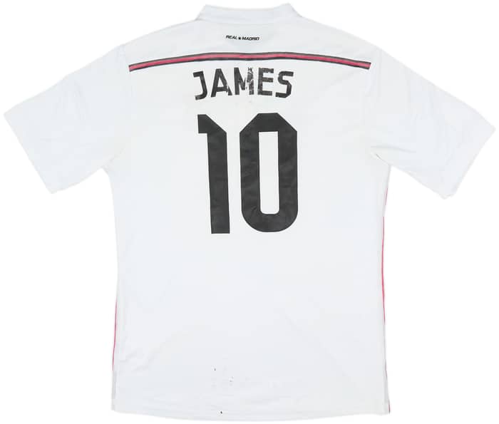 2014-15 Real Madrid Home Shirt James #10 - 5/10 - (L)