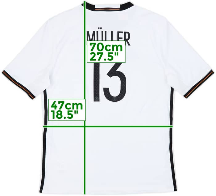 2015-16 Germany Home Shirt Muller #13 - 9/10 - (XL.Boys)