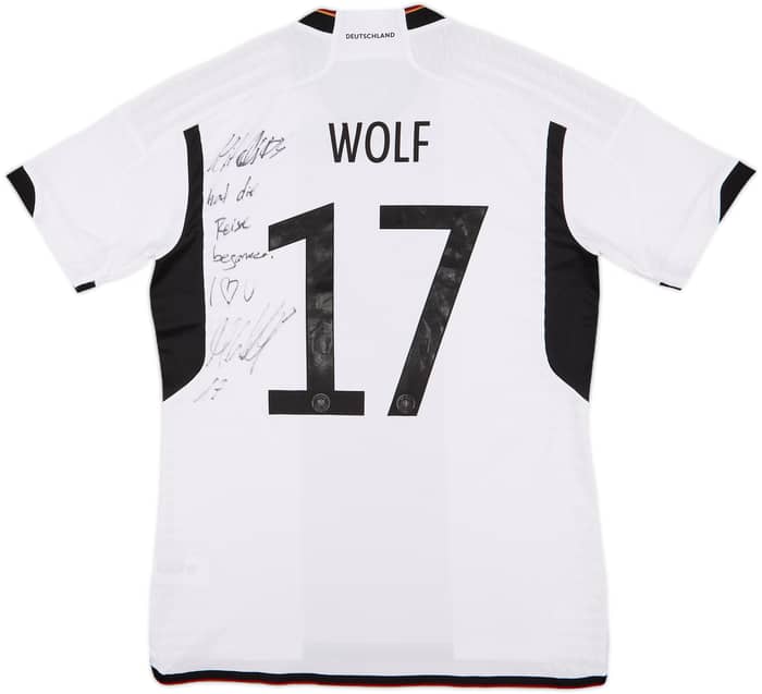2022-23 Germany Signed Authentic Home Shirt Wolf #17 (M)