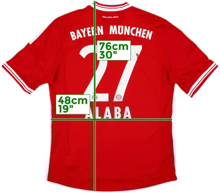 2013-14 Bayern Munich Home Shirt Alaba #27 - 5/10 - (M)