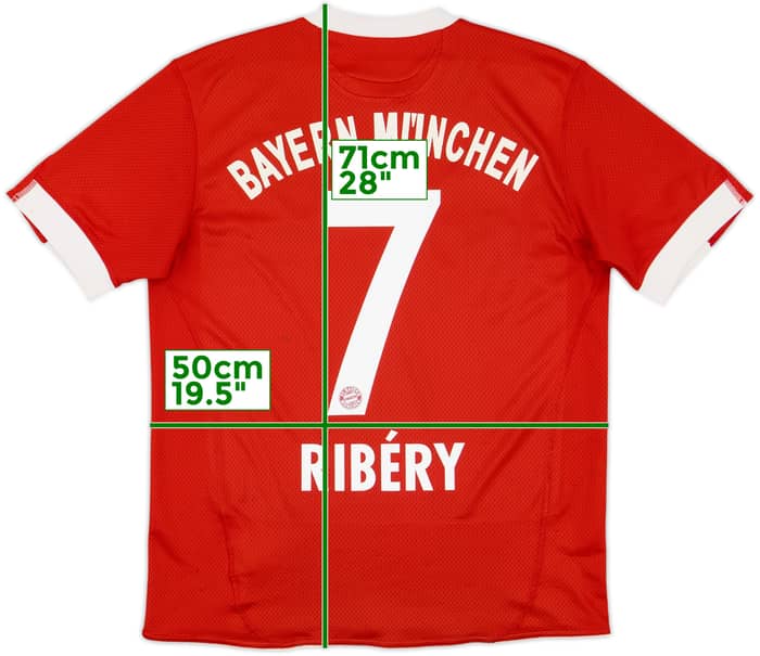 2009-10 Bayern Munich Home Shirt Ribery #7 - 7/10 - (XL.Boys)