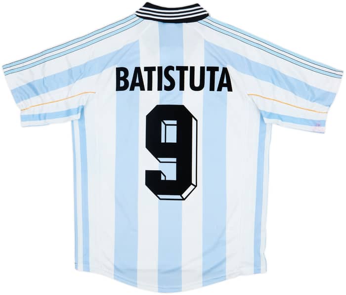 1998-99 Argentina Home Shirt Batistuta #9 - 7/10 - (M)