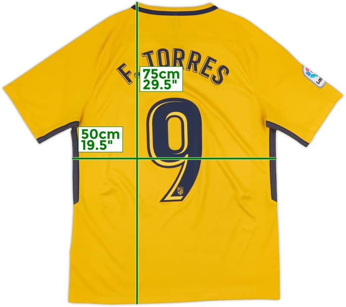 2017-18 Atletico Madrid Away Shirt F.Torres #9 - 6/10 - (M)