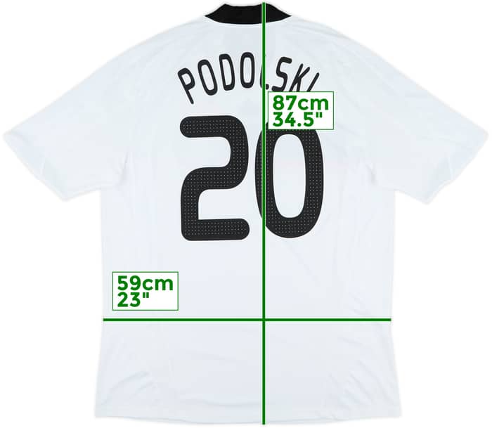 2008-09 Germany Home Shirt Podolski #20 - 8/10 - (XL)