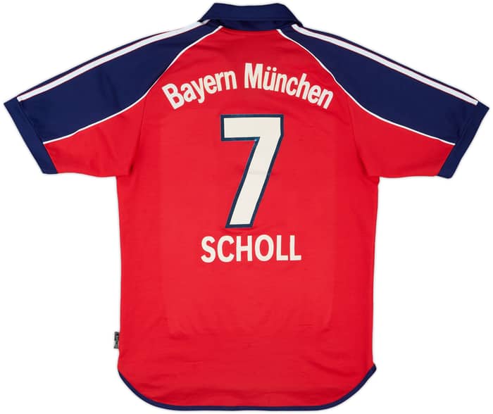 1999-01 Bayern Munich Home Shirt Scholl #7 - 8/10 - (S)