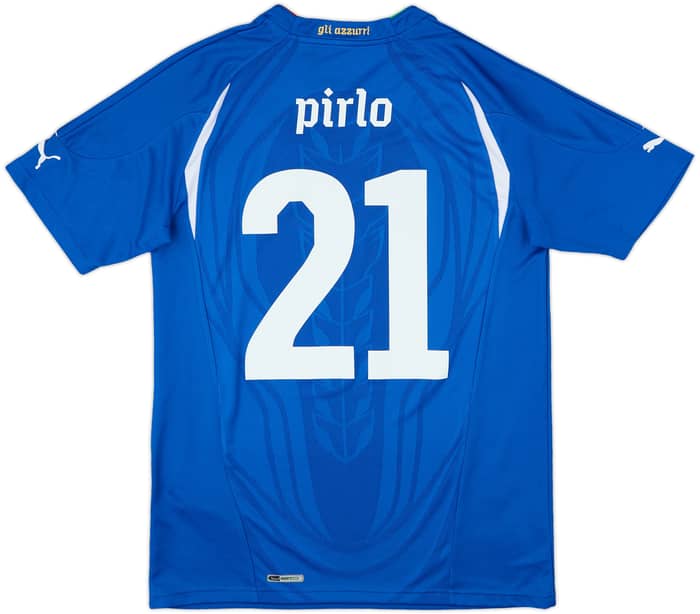 2010-12 Italy Home Shirt Pirlo #21 - 10/10 - (M)