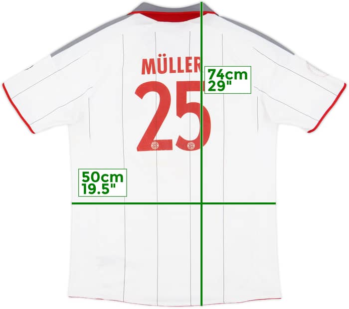 2009-10 Bayern Munich CL Shirt Muller #25 - 4/10 - (XL.Boys)