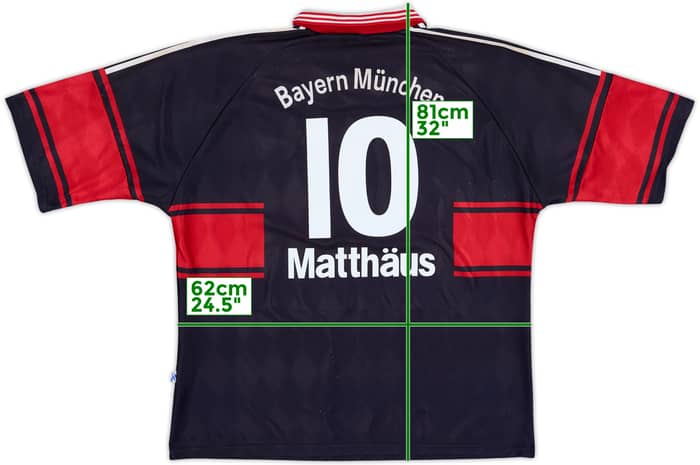 1997-99 Bayern Munich Home Shirt Matthaus #10 - 8/10 - (XXL)