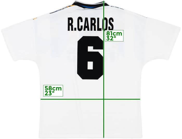 1995-96 Inter Milan Third Shirt R.Carlos #6 - 10/10 - (XL)