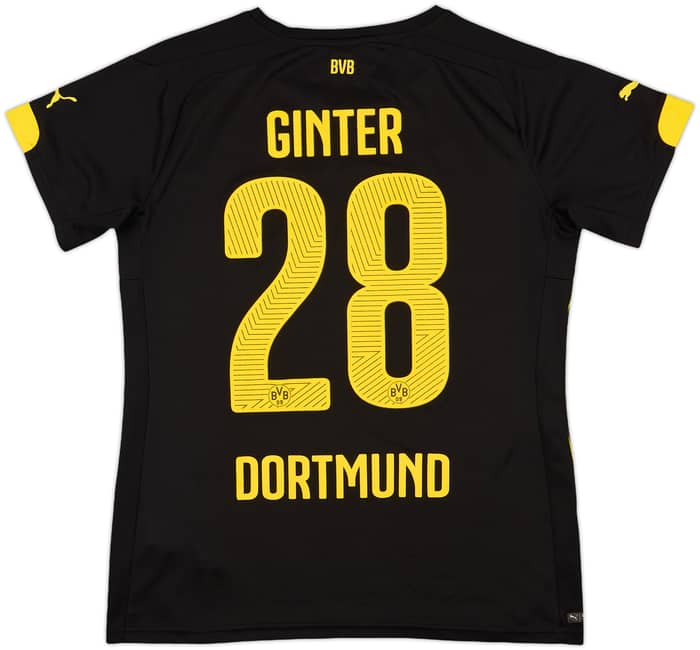 2014-16 Borussia Dortmund Away Shirt Ginter #28 - 8/10 - (Women's M)