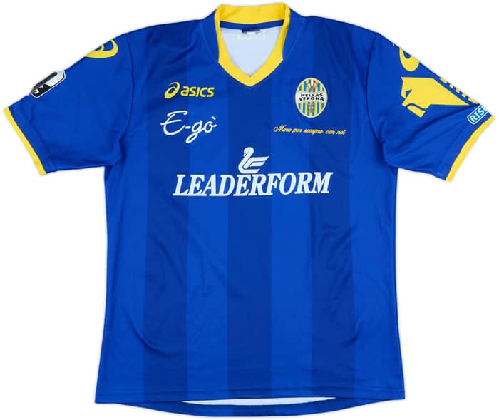 2012-13 Hellas Verona Match Issue Home Shirt Rivas #7