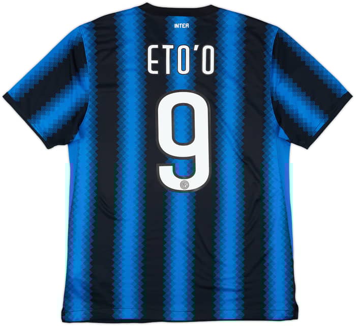 2010-11 Inter Milan Home Shirt Eto'o #9 - 7/10 - (L)