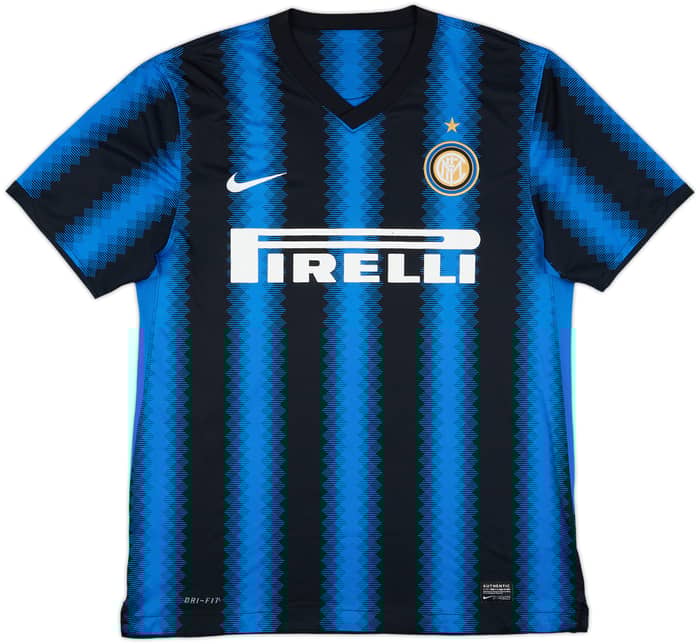 2010-11 Inter Milan Home Shirt Eto'o #9 - 7/10 - (L)