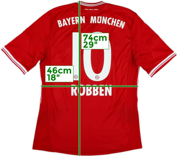 2013-14 Bayern Munich Home Shirt Robben #10 - 5/10 - (M)
