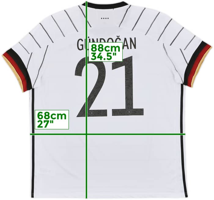 2020-21 Germany Home Shirt Gundogan #21 - 10/10 - (XXL)
