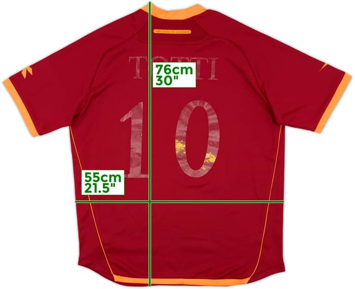 2006-07 Roma Home Shirt - 4/10 - (L)