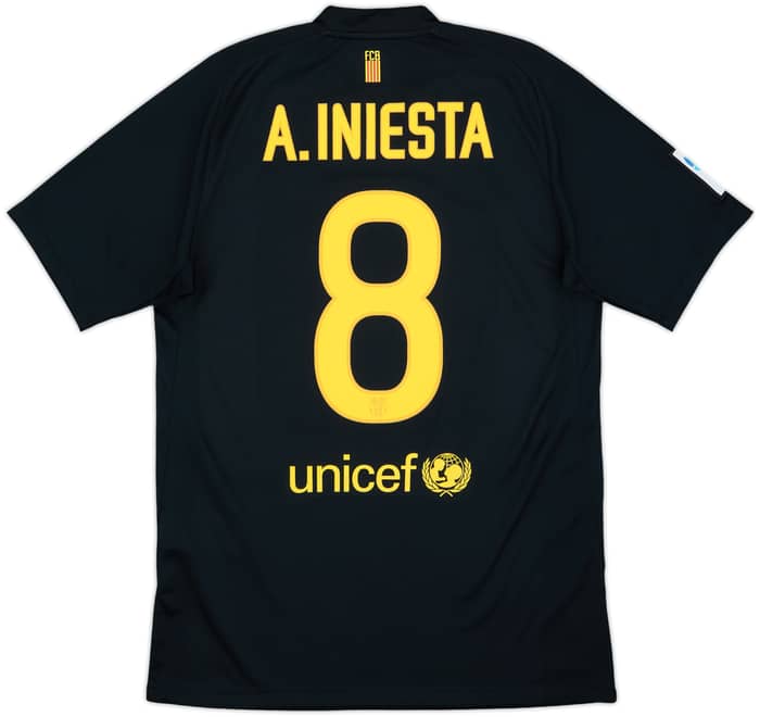 2011-12 Barcelona Away Shirt A.Iniesta #8 - 9/10 - (M)