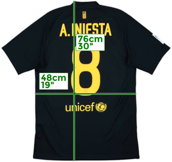 2011-12 Barcelona Away Shirt A.Iniesta #8 - 9/10 - (M)