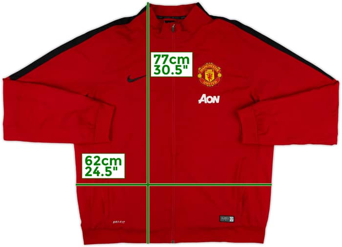 2014-15 Manchester United Nike Track Jacket - 8/10 - (XL)