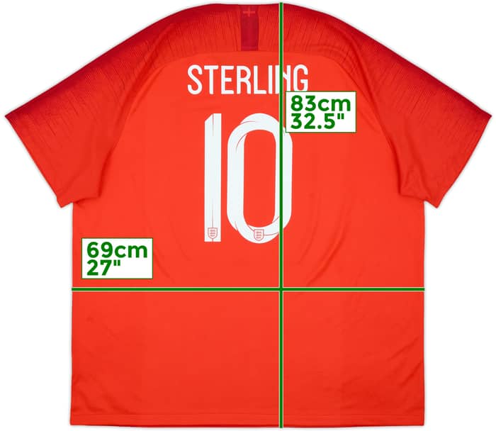 2018-19 England Away Shirt Sterling #10 - 9/10 - (3XL)
