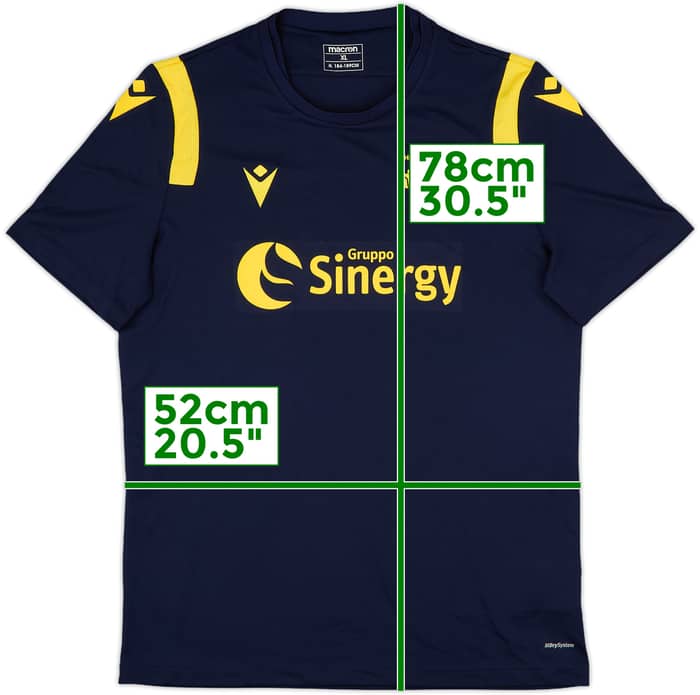 2020-21 Hellas Verona Macron Training Shirt - 8/10 - (XL)