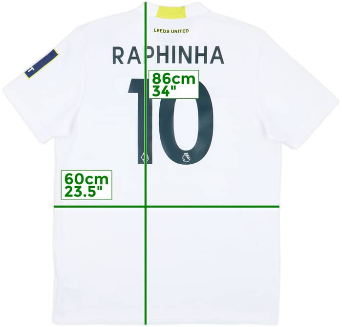 2021-22 Leeds United Home Shirt Raphinha #10 (XL)