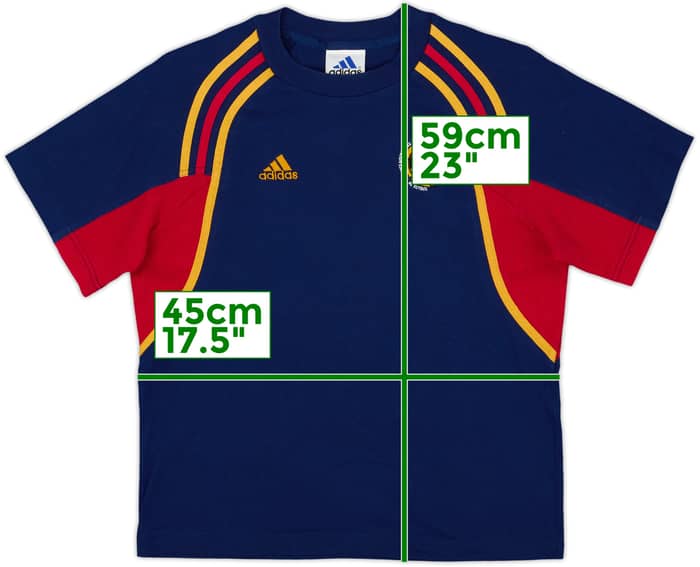 2000-02 Spain adidas Cotton Tee - 8/10 - (M.Boys)