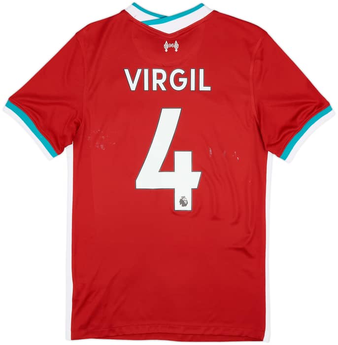 2020-21 Liverpool Home Shirt Virgil #4 - 5/10 - (S)