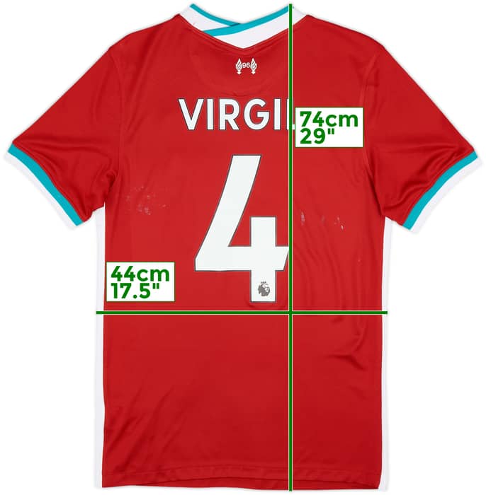 2020-21 Liverpool Home Shirt Virgil #4 - 5/10 - (S)