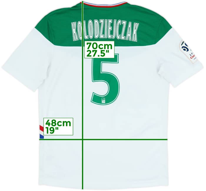 2019-20 Saint Etienne Away Shirt Kolodziejczak #5 - 6/10 - (M)