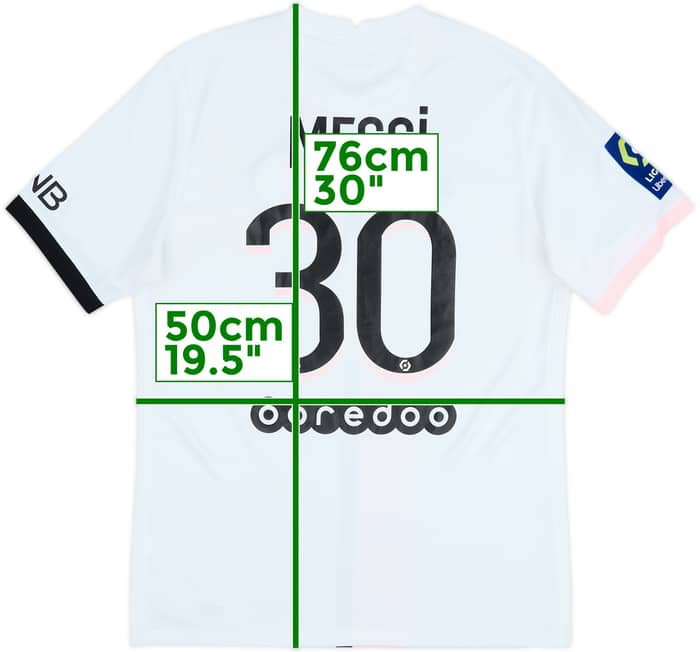 2021-22 Paris Saint-Germain Away Shirt Messi #30 - 8/10 - (M)