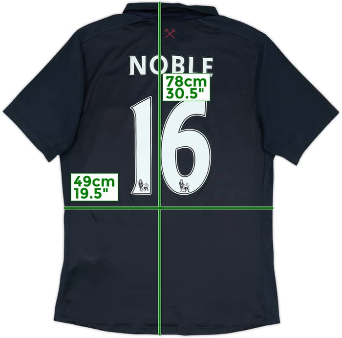 2016-17 West Ham "TIWFC" Third Shirt Noble #16 - 8/10 - (M)