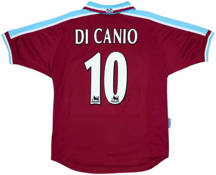 1999-01 West Ham Home Shirt Di Canio #10 - 7/10 - (L)