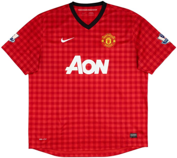 2012-13 Manchester United Home Shirt Vidic #15 - 5/10 - (XXL)