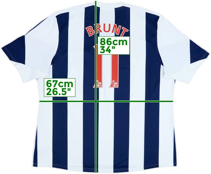 2013-14 West Brom Home Shirt Brunt #11 - 10/10 - (3XL)