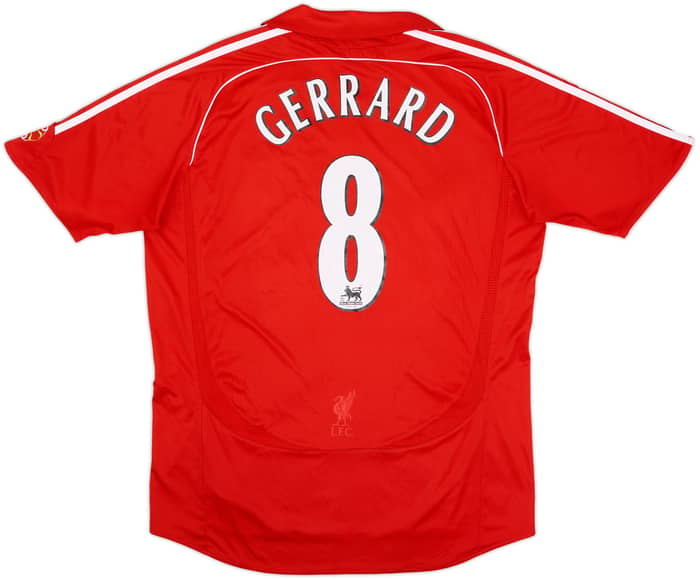 2006-08 Liverpool Camiseta de local Gerrard #8 - 6/10 - (L)