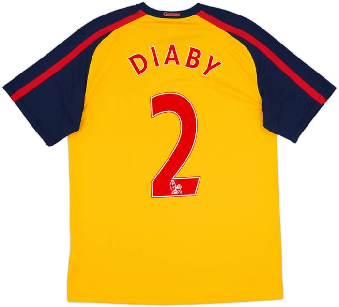 2008-09 Arsenal Away Shirt Diaby #2 - 8/10 - (M)