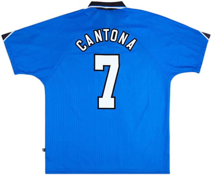 1996-98 Manchester United Third Shirt Cantona #7 - 8/10 - (XL)