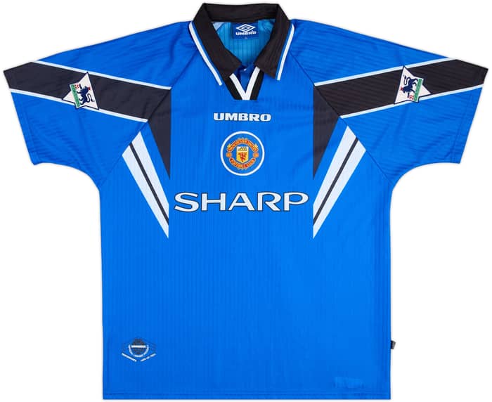 1996-98 Manchester United Third Shirt Cantona #7 - 8/10 - (XL)