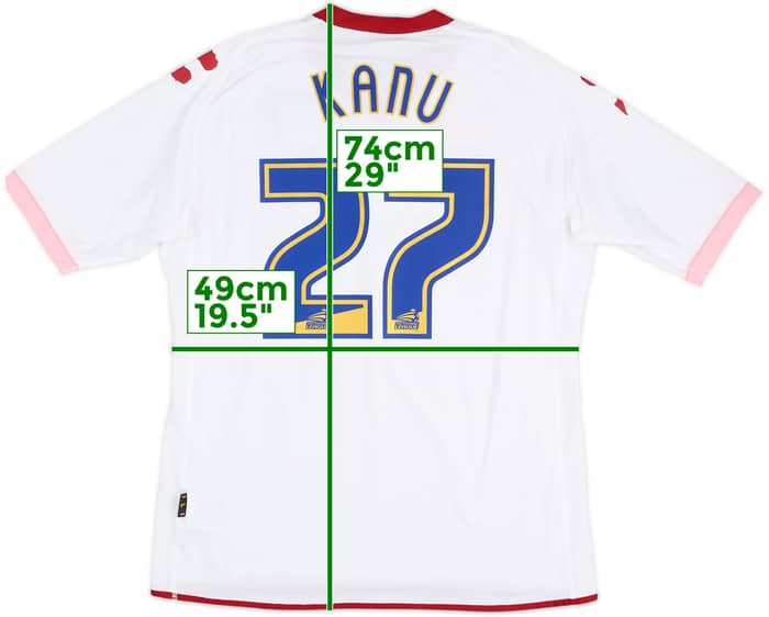 2010-11 Portsmouth Away Shirt Kanu #27 - 7/10 - (L)