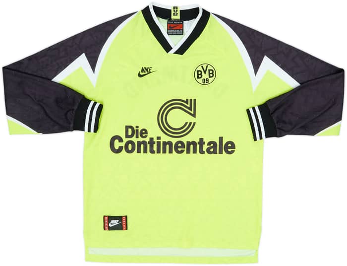 1995-96 Borussia Dortmund Home L/S Shirt - 7/10 - (M)