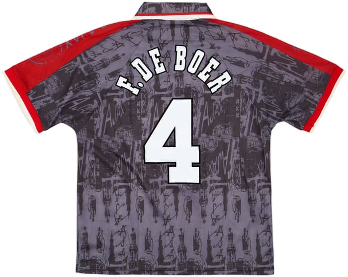 1996-97 Ajax Away Shirt F.De Boer #4 - 8/10 - (L)