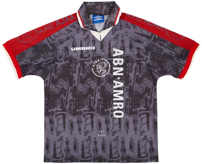 1996-97 Ajax Away Shirt F.De Boer #4 - 8/10 - (L)