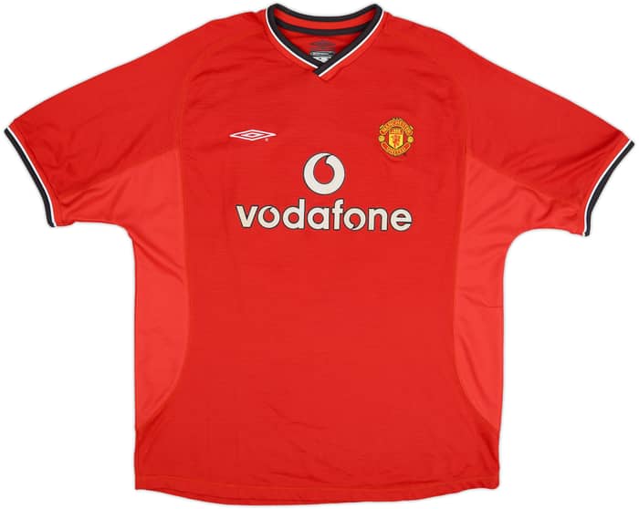 2000-02 Manchester United Home Shirt Scholes #18 - 8/10 - (XL)