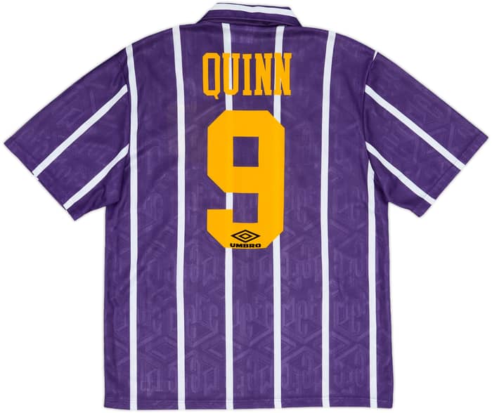 1993-94 Manchester City Away Shirt Quinn #9 - 6/10 - (M)