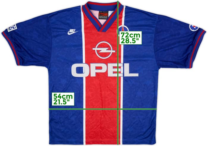 1995-96 Paris Saint-Germain Home Shirt - 8/10 - (L)